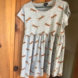 ASOS tiger printed babydoll dress